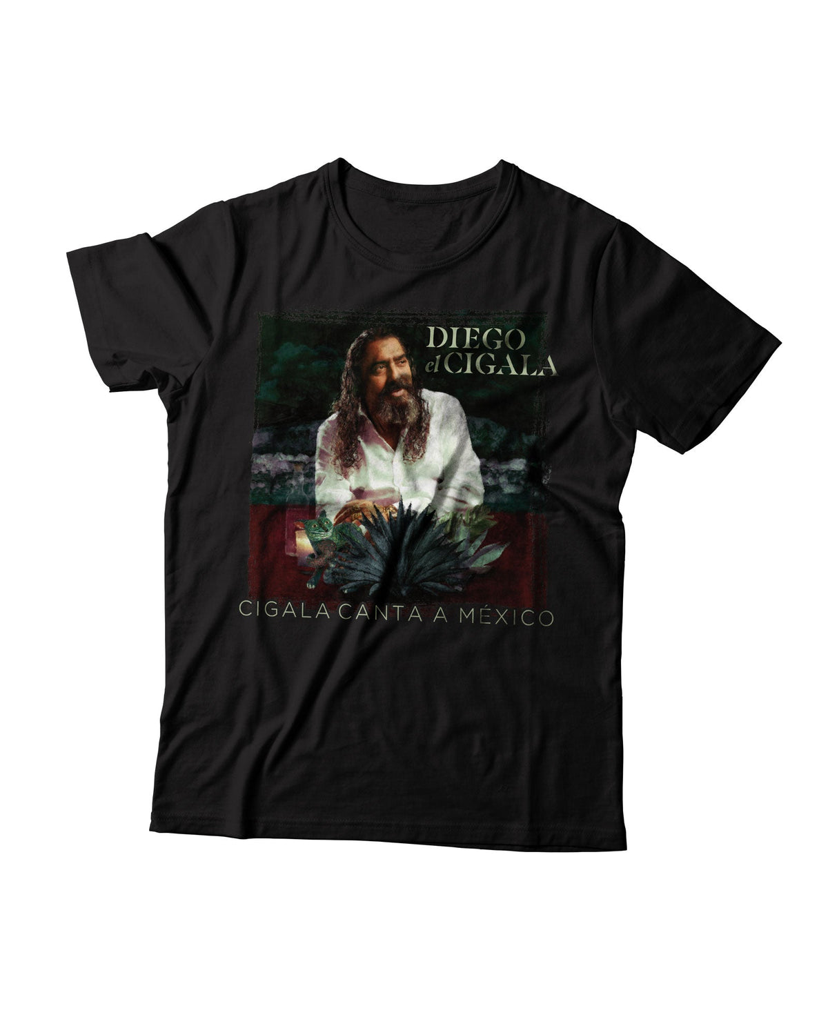 El Cigala - Camiseta "El Cigala Canta a México" - Negra - D2fy · Rocktud - El Cigala