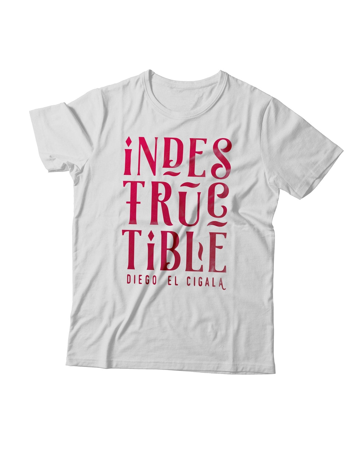 El Cigala - Camiseta "Indestructible" - Blanca - D2fy · Rocktud - El Cigala