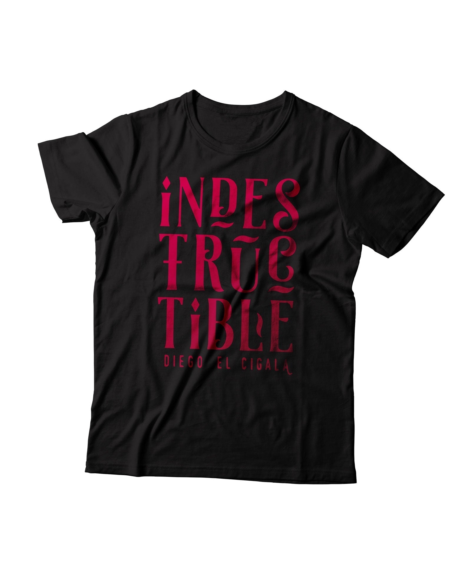 El Cigala - Camiseta "Indestructible" - Negra - D2fy · Rocktud - El Cigala