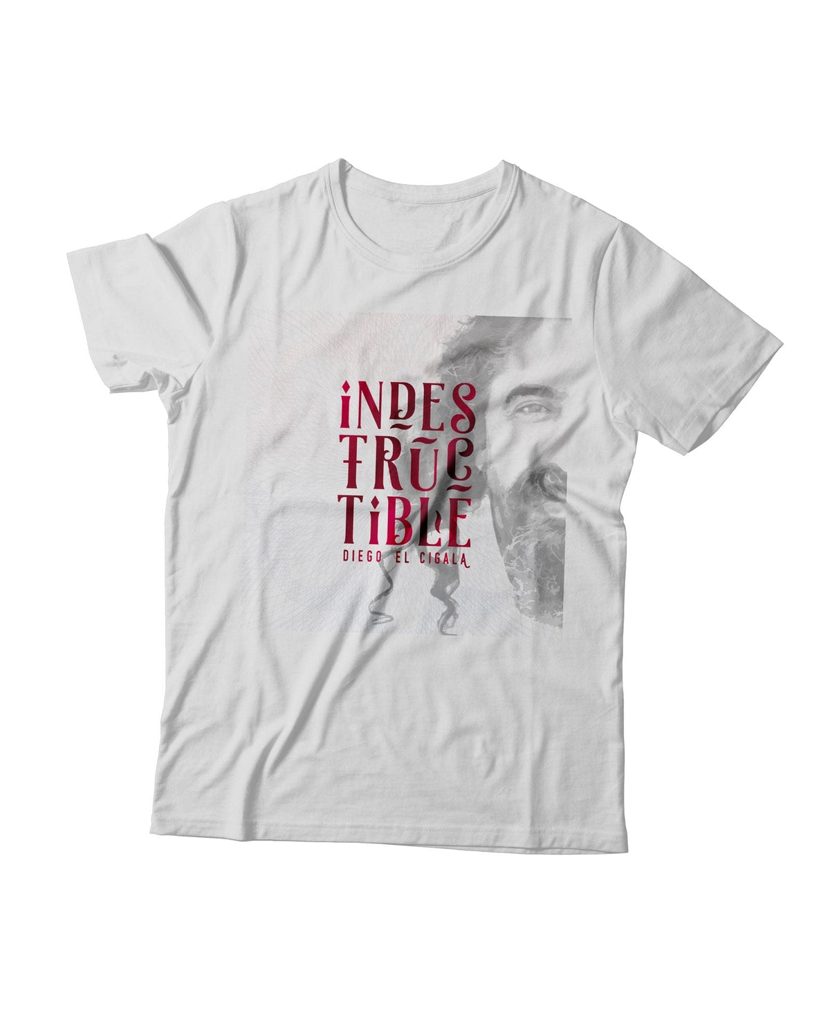 El Cigala - Camiseta "Indestructible Portada" - Blanca - D2fy · Rocktud - El Cigala