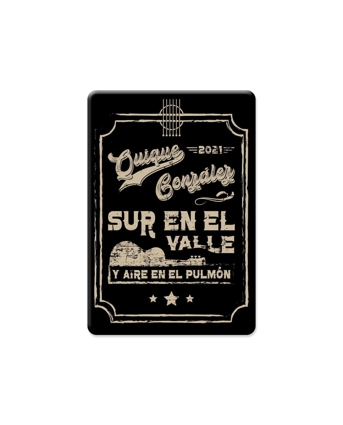 Imán nevera Sur en el Valle Aire - Quique González - Rocktud - Quique González