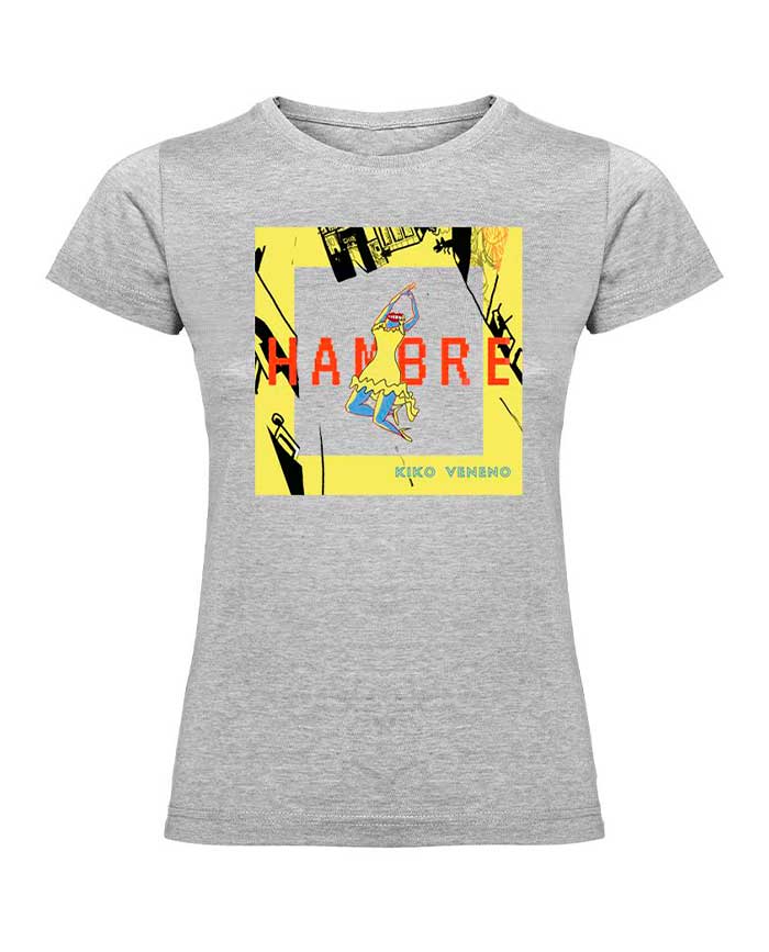 Kiko Veneno - Camiseta "Hambre" Gris - D2fy · Rocktud - Kiko Veneno