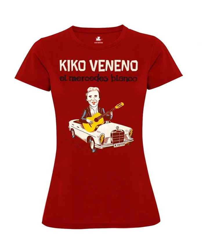 Kiko Veneno - Camiseta Hombre "El mercedes blanco" - D2fy · Rocktud - Kiko Veneno