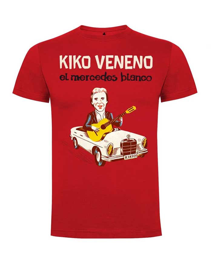 Kiko Veneno - Camiseta Hombre "El mercedes blanco" - D2fy · Rocktud - Kiko Veneno