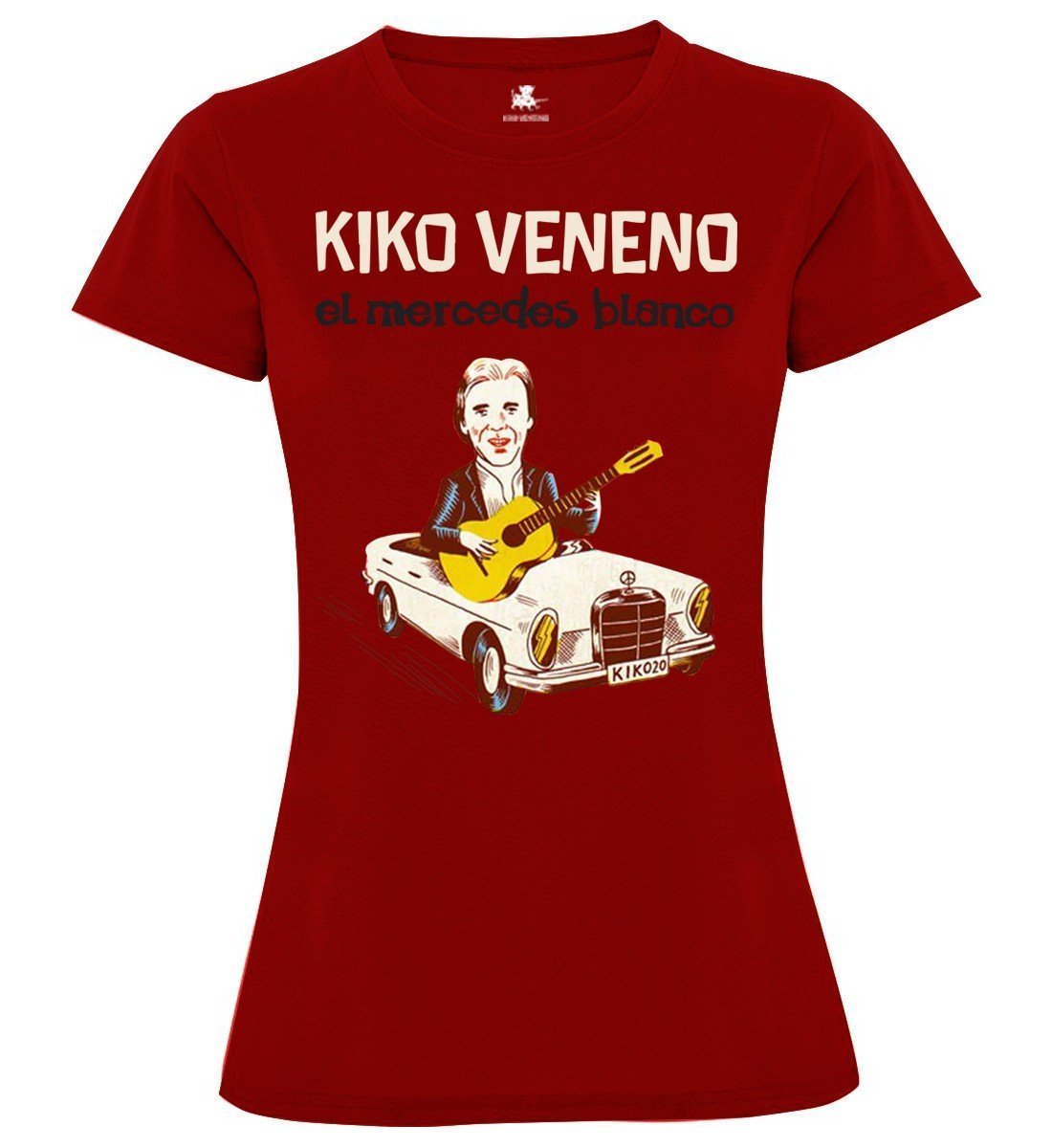 Kiko Veneno - Camiseta Mujer "El mercedes blanco" - D2fy · Rocktud - Kiko Veneno