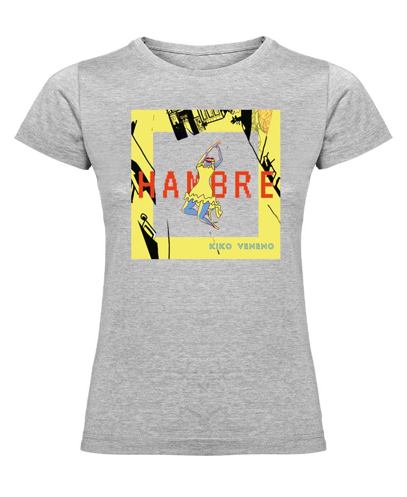 Kiko Veneno - Camiseta Mujer "Hambre" Gris - D2fy · Rocktud - Kiko Veneno