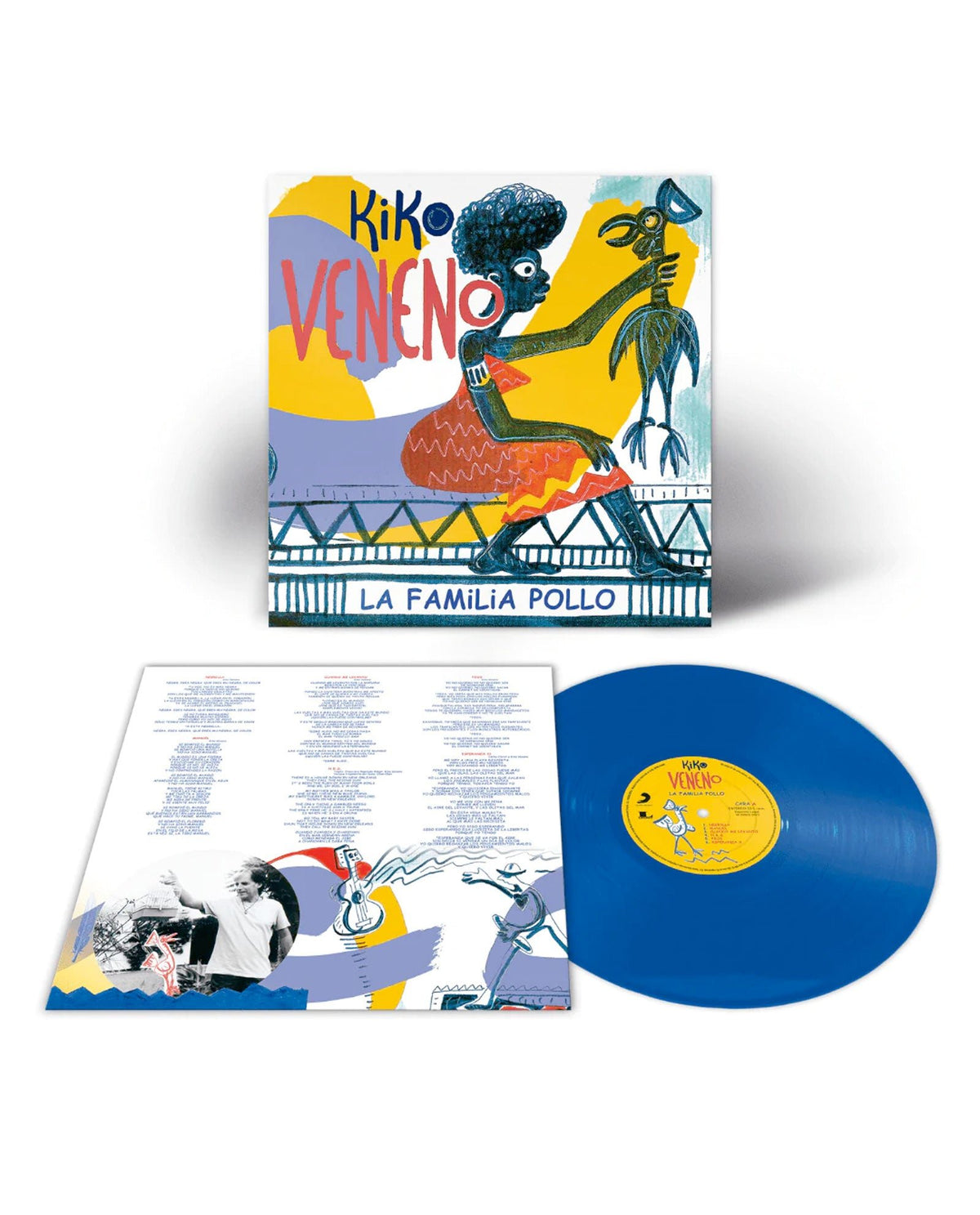 Kiko Veneno - LP Vinilo Azul "La Familia Pollo" - D2fy · Rocktud - Kiko Veneno