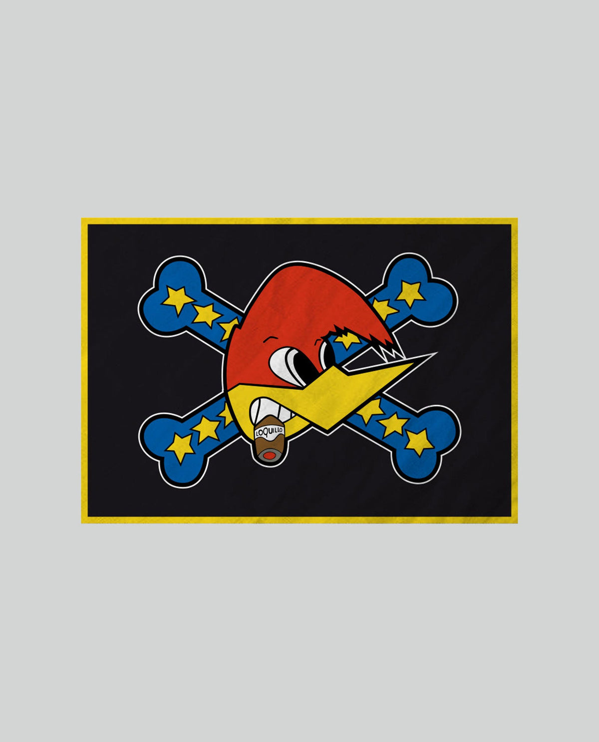 Loquillo - Bandera "Loquillo Pájaro" - D2fy · Rocktud - Loquillo