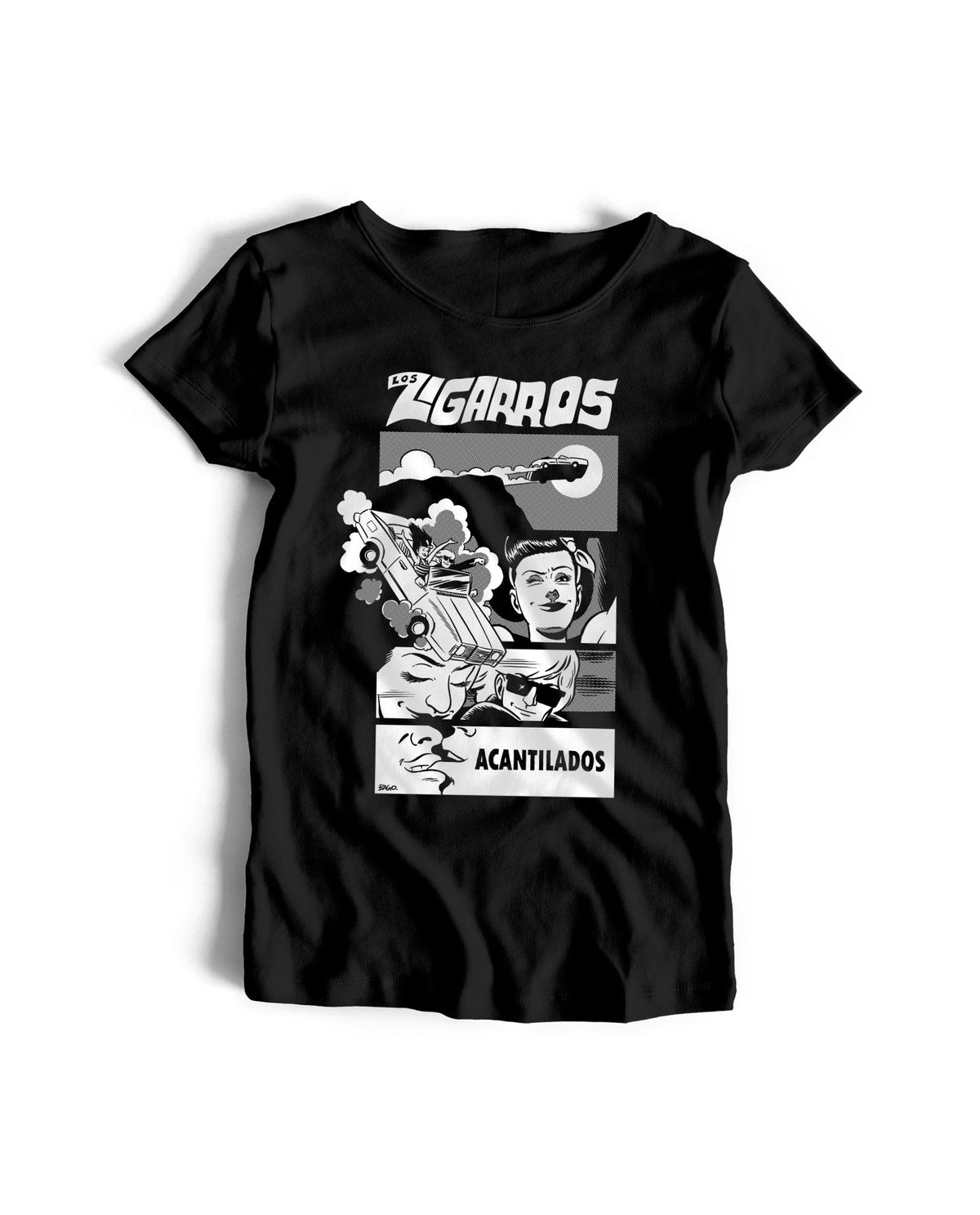 Los Zigarros - Camiseta "Cómic" Mujer - D2fy · Rocktud - Los Zigarros