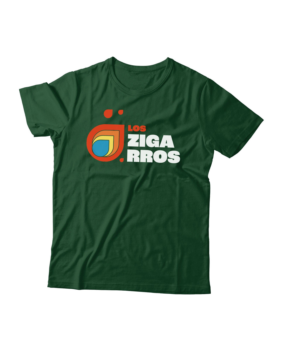 Los Zigarros - Camiseta "Llamas" Verde Botella - Unisex - D2fy · Rocktud - Los Zigarros