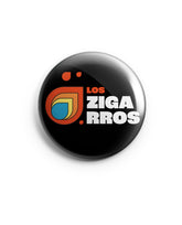 Los Zigarros - Chapa "Llamas" 38mm - D2fy · Rocktud - Los Zigarros