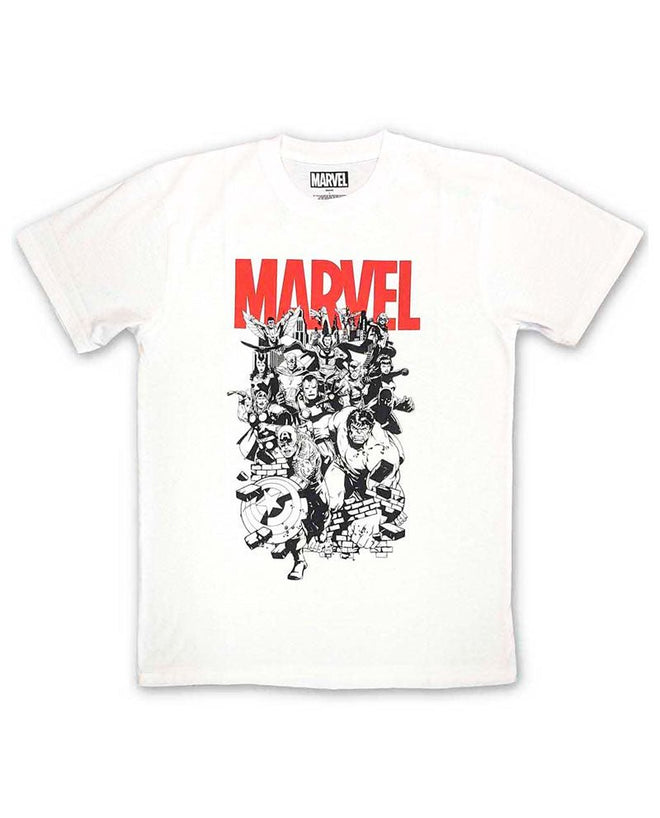 Marvel - Camiseta "Black & White Characters" Unisex - D2fy · Rocktud - D2fy