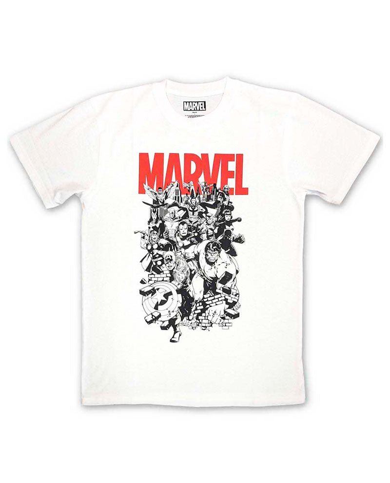 Marvel - Camiseta "Black & White Characters" Unisex - D2fy · Rocktud - D2fy