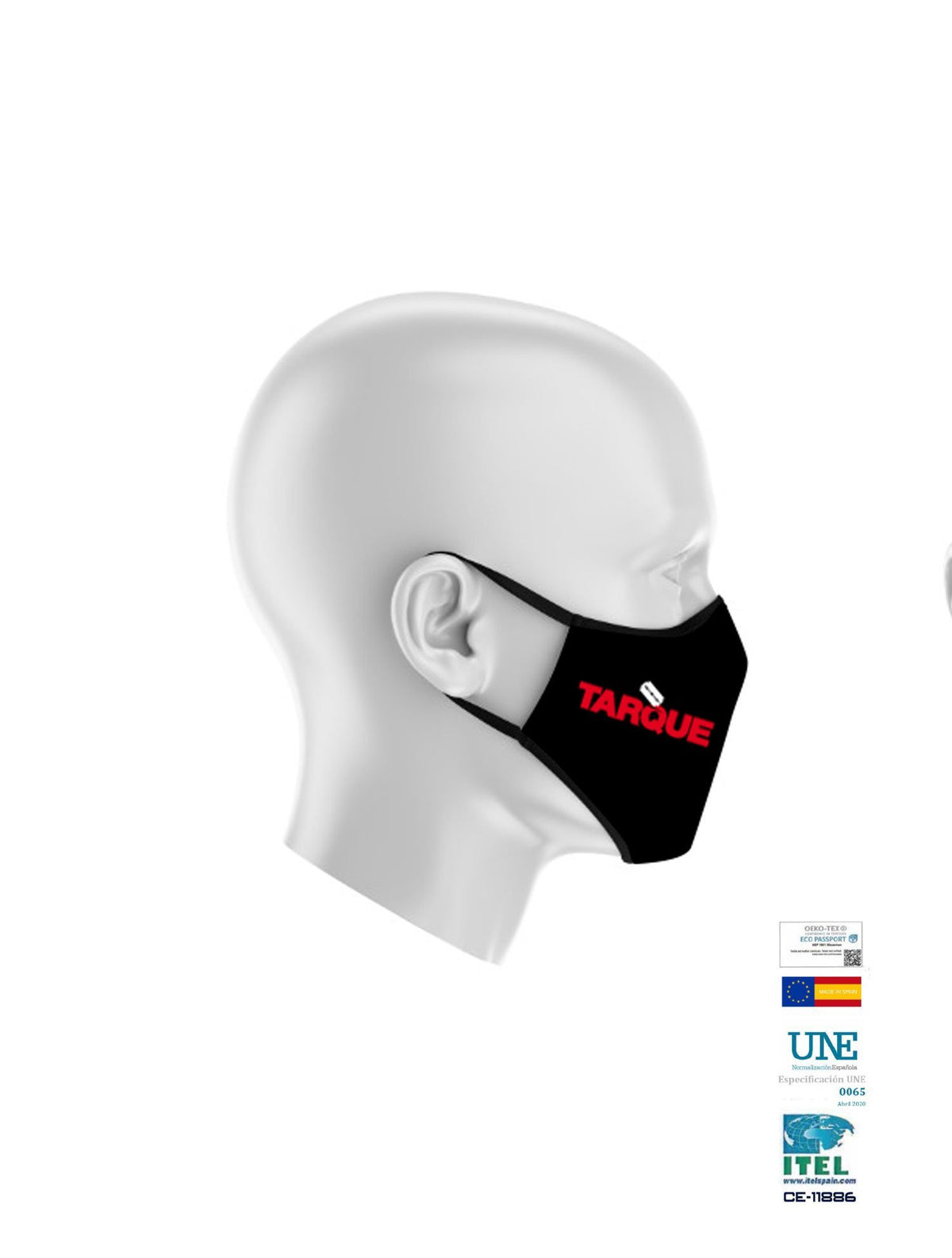 Mascarilla Tarque Logo - Rocktud - Tarque
