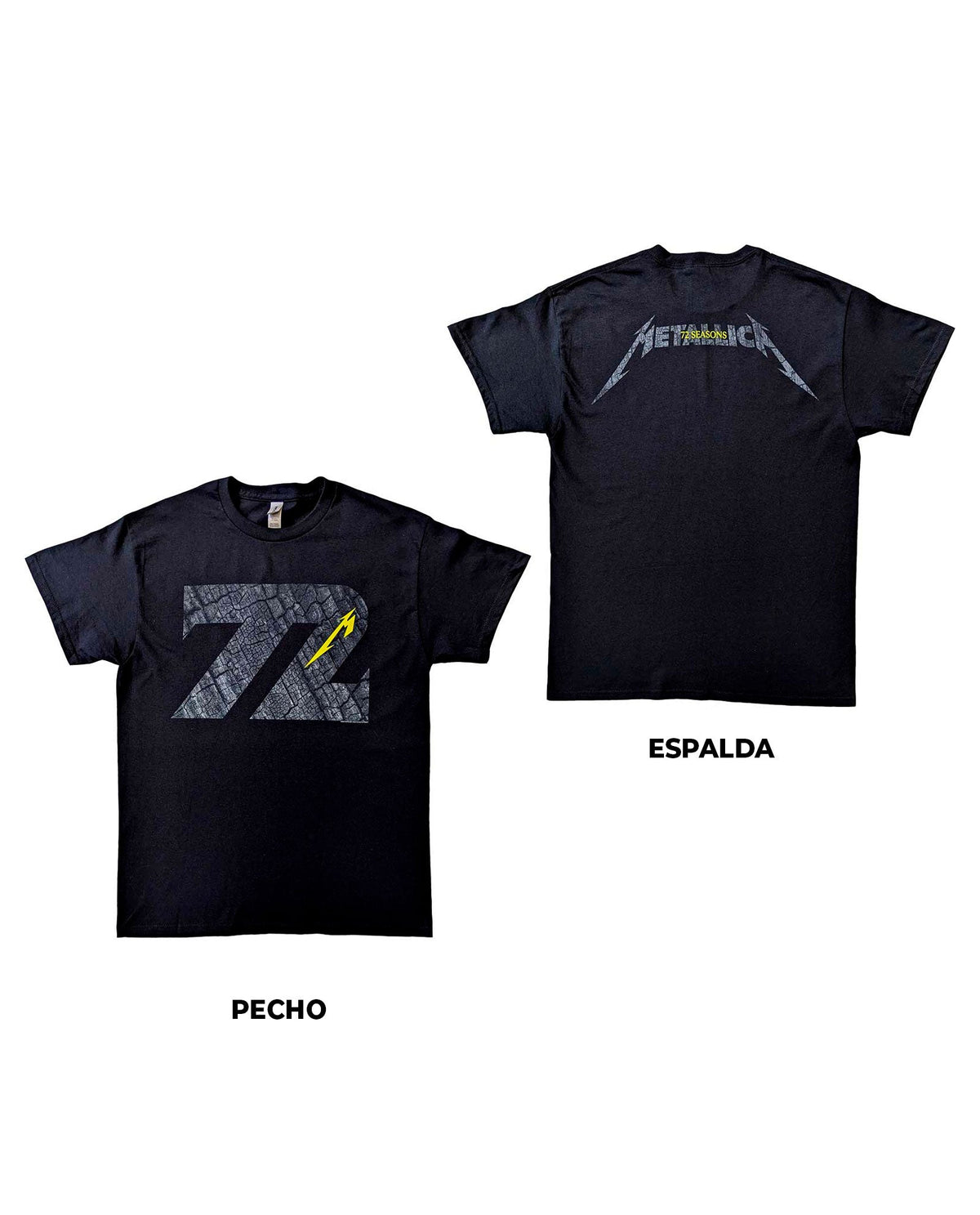 Metallica - Camiseta "72 Seasons Charred Logo" Unisex - D2fy · Rocktud - Rocktud