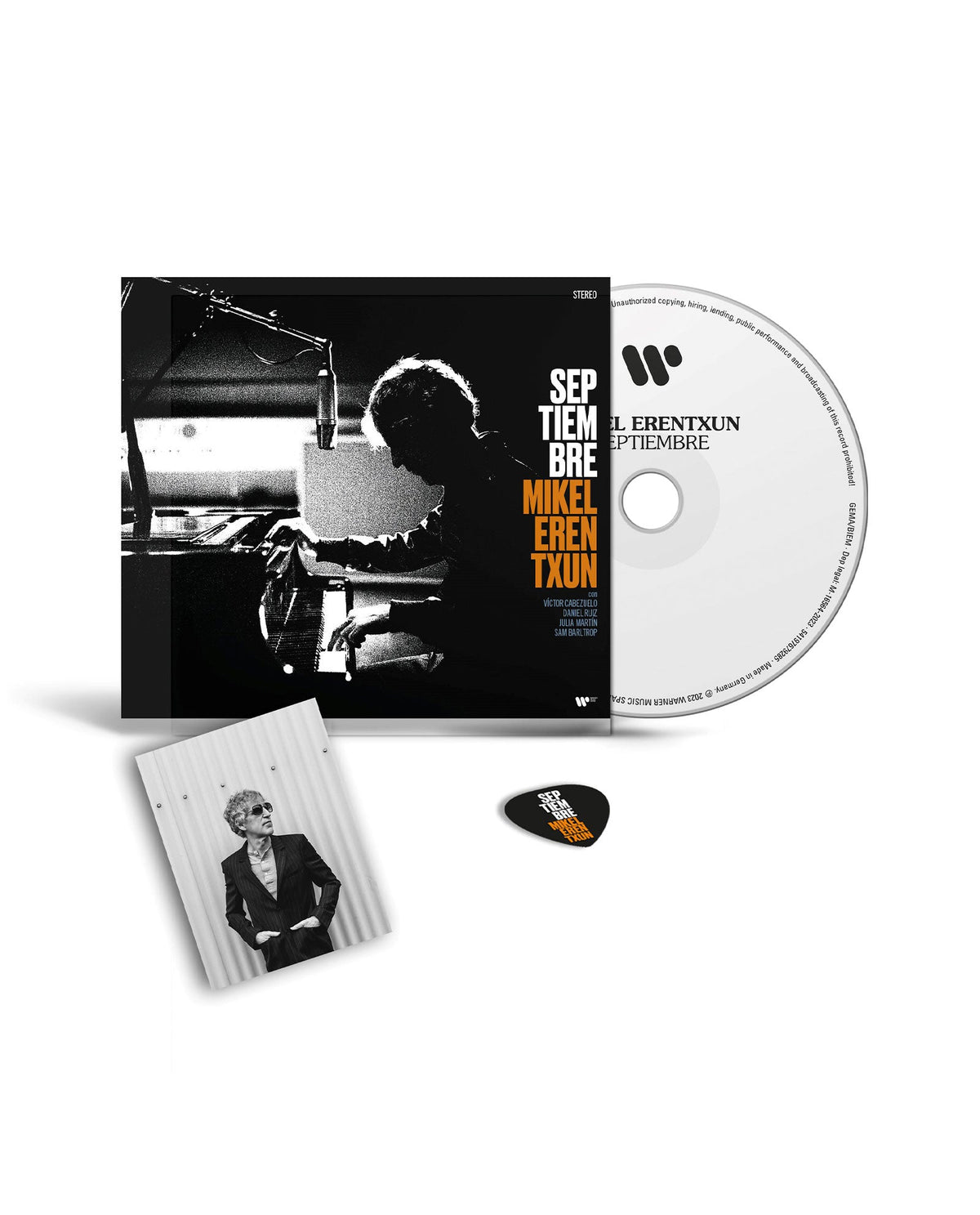 Mikel Erentxun - CD Digipack + Púa + Postal Firmada "Septiembre” - D2fy · Rocktud - Rocktud