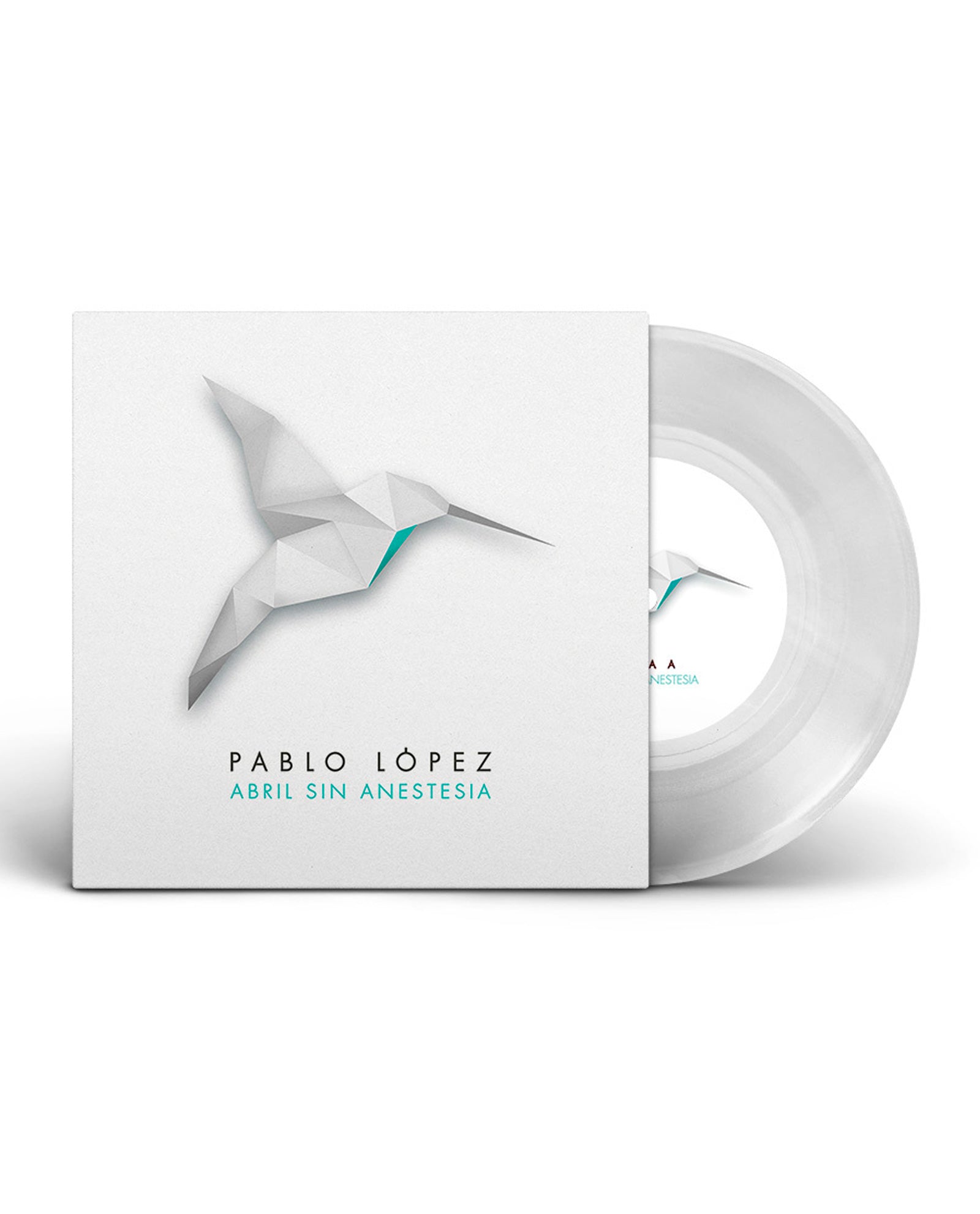 Pablo López - LP Vinilo 7" Blanco "Abril Sin Anestesia" - D2fy · Rocktud - D2fy