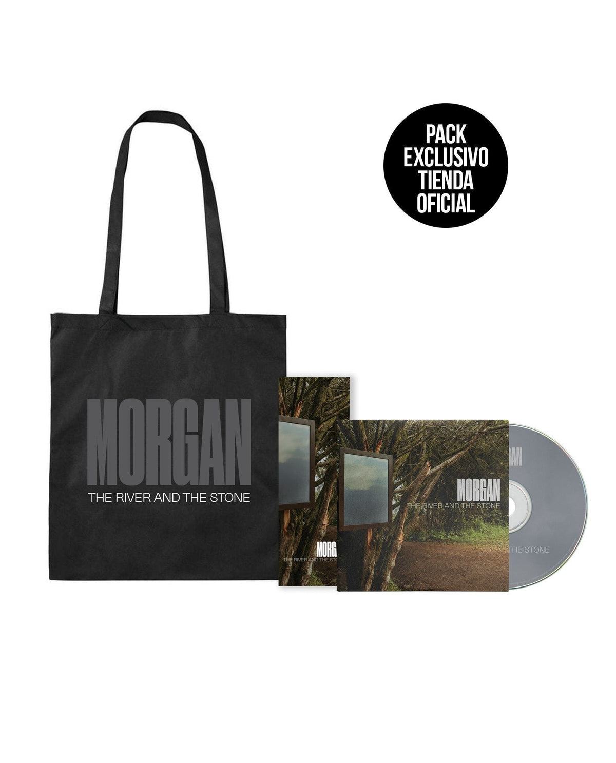 PACK CD The River and The Stone + TOTE BAG + MARCAPÁGINAS EXCLUSIVO DE REGALO - Morgan - Rocktud - Morgan