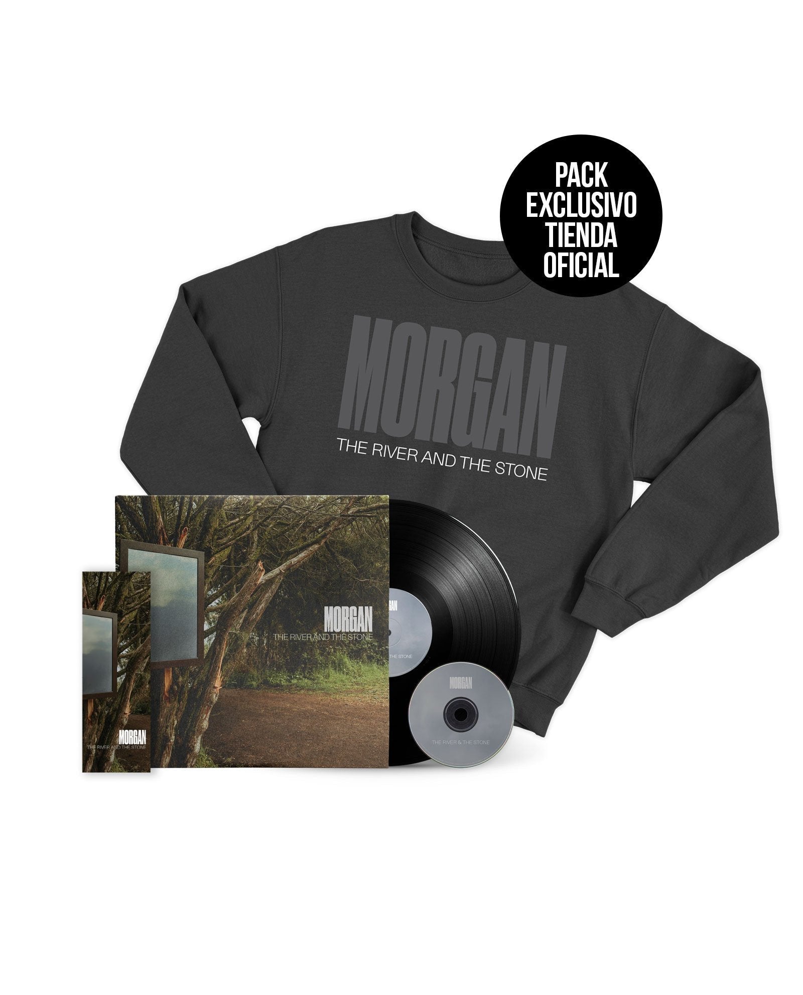 PACK LP+CD The River and The Stone + SUDADERA + MARCAPÁGINAS EXCLUSIVO DE REGALO - Morgan - Rocktud - Morgan