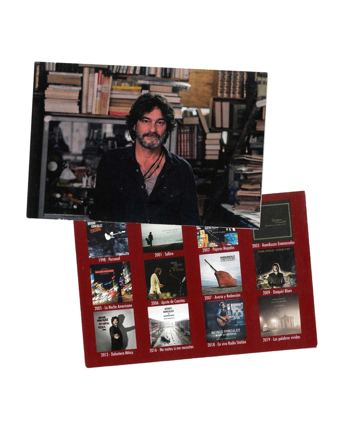 Postal libros - Quique González - Rocktud - Quique González