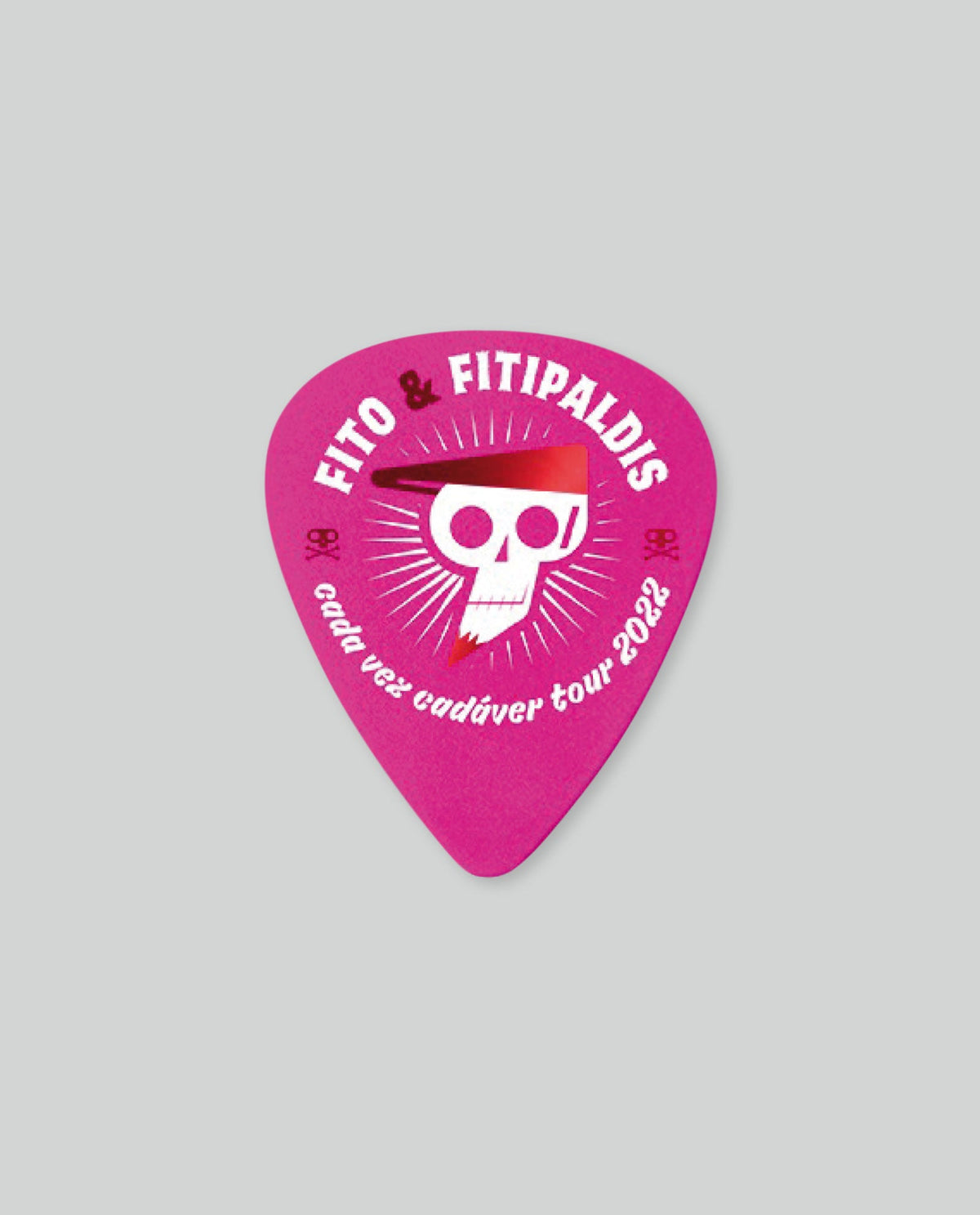 Púa "Cada vez cadáver tour 2022" Rosa - Fito & Fitipaldis - Rocktud - Fito y Fitipaldis