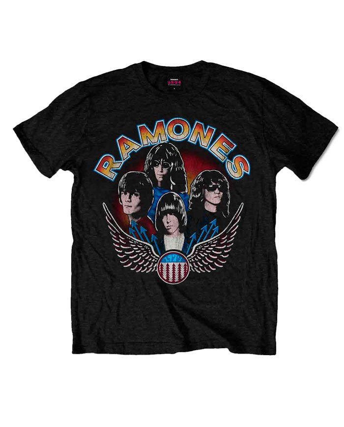 Ramones - Camiseta "Vintage Wings Photo" Unisex - D2fy · Rocktud - Rocktud