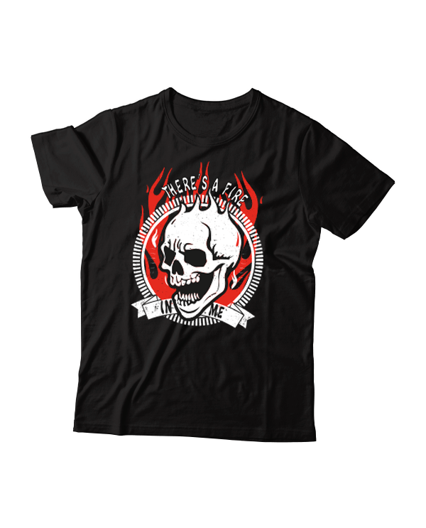 Rocktud - Camiseta "Fire" Unisex - Negro - D2fy · Rocktud - Rocktud Brand