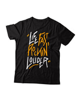 Rocktud - Camiseta "Life Fast" Unisex - Negro - D2fy · Rocktud - Rocktud Brand