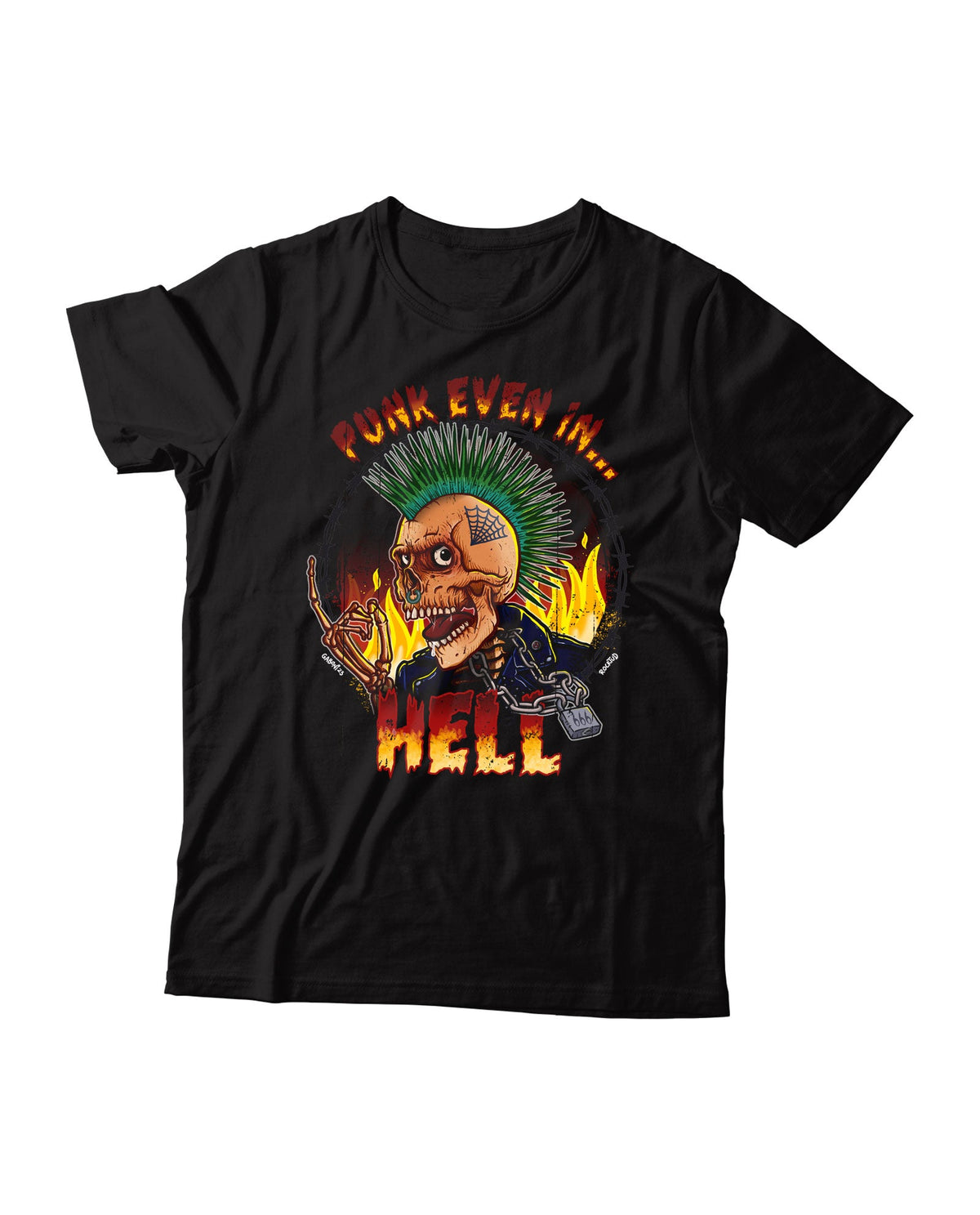 Rocktud - Gaboni x Rocktud - Camiseta "Punk even in Hell" - D2fy · Rocktud - Rocktud Brand