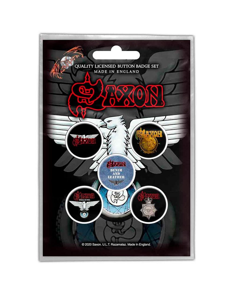 Saxon - Pack de chapas "Wheel Of Steel" - D2fy · Rocktud - Rocktud