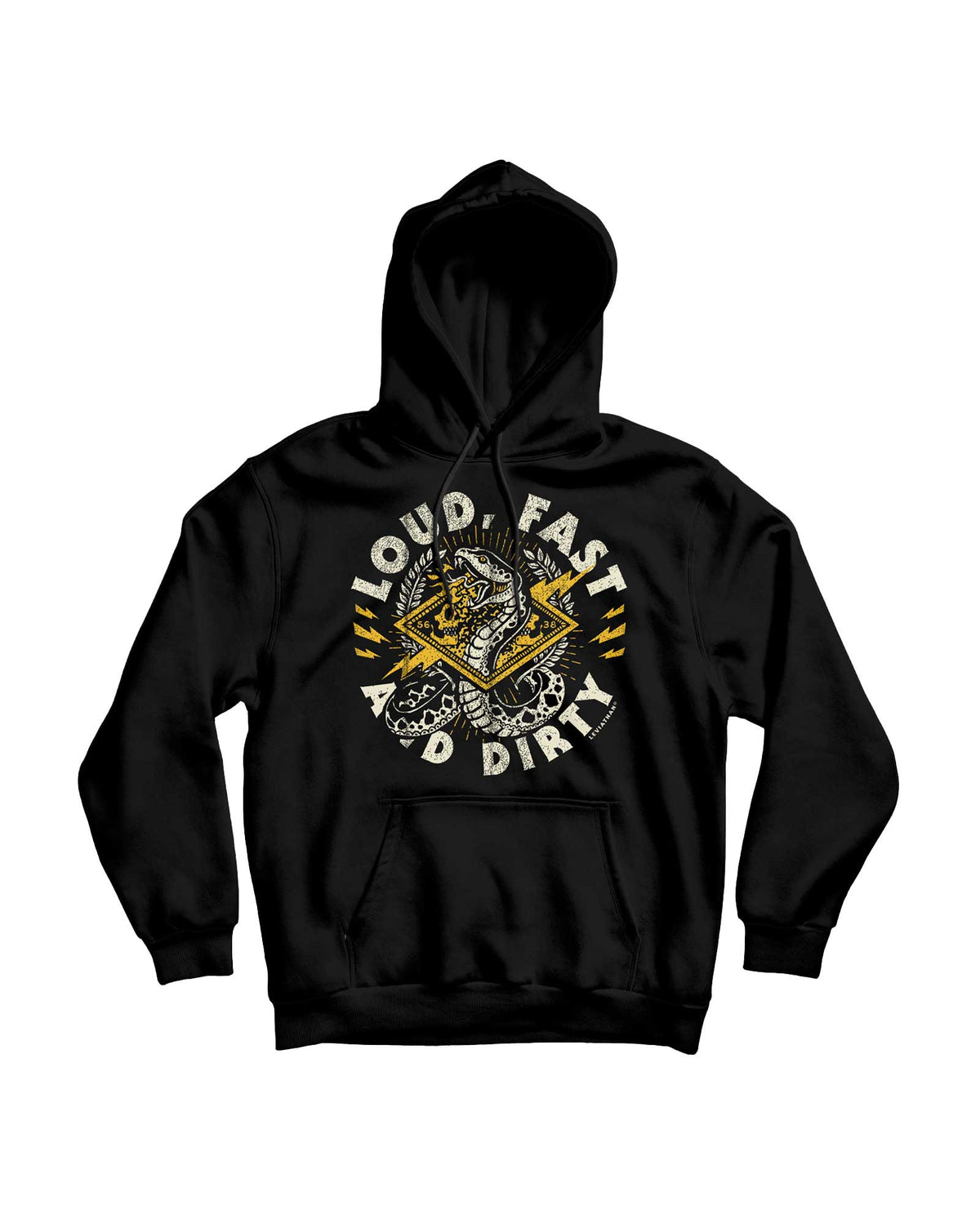 Sudadera Capucha Serpiente "Loud, Fast and Dirty" - Leviathan Co. x Rocktud - Rocktud - Rocktud