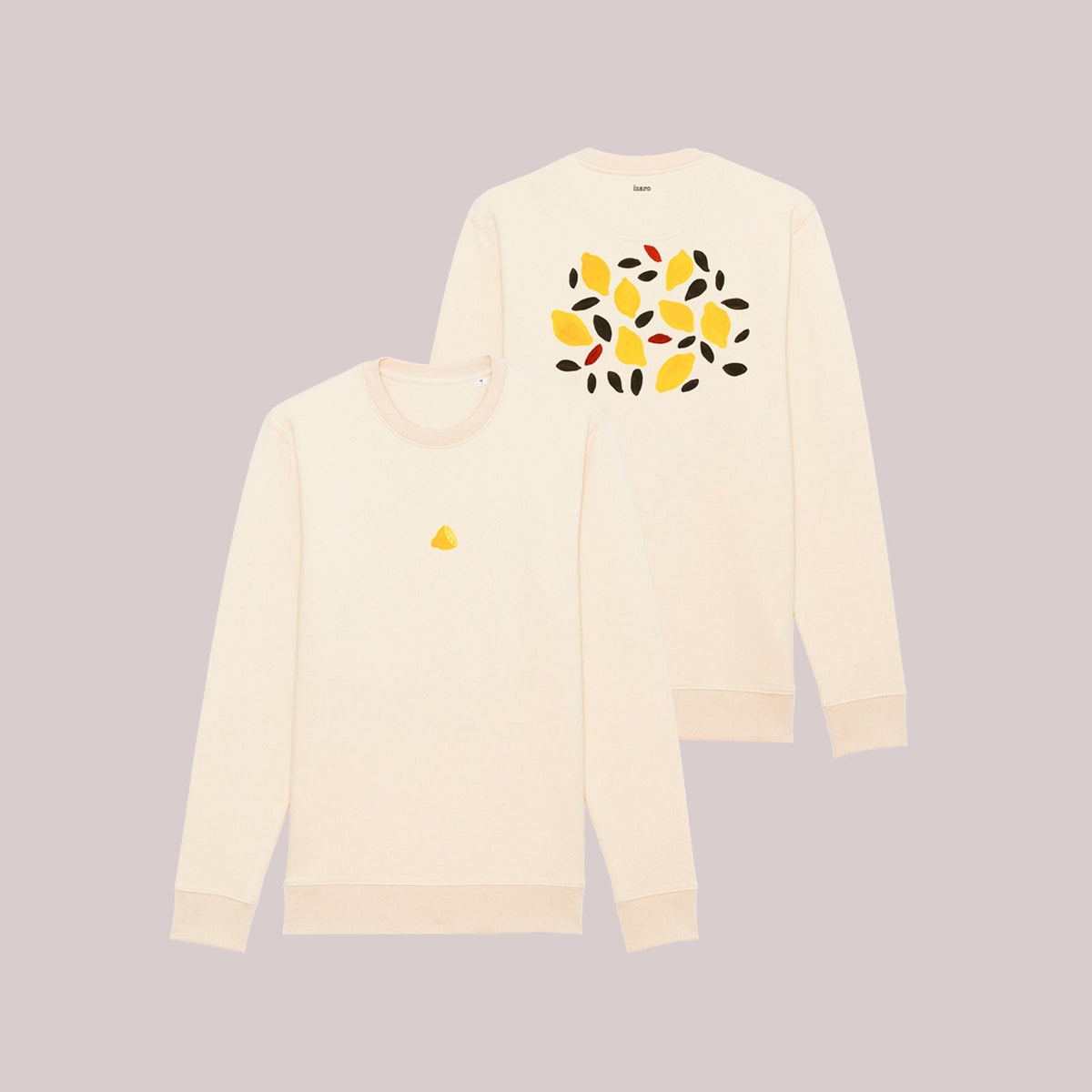 SUDADERA CLÁSICA BEIGE "LIMONES" - IZARO - Rocktud - Izaro