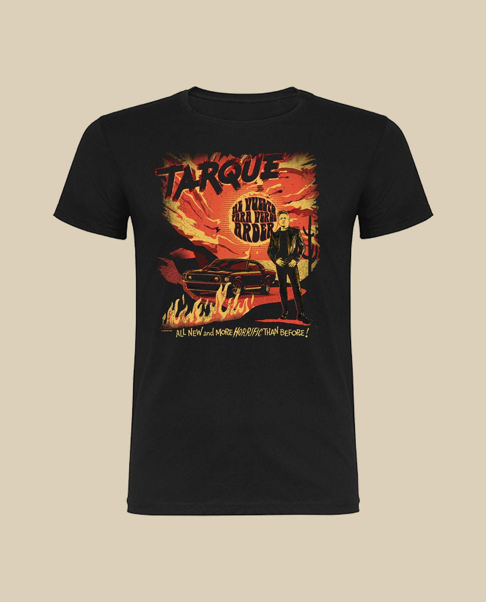 Tarque - Camiseta "He vuelto para veros arder" Hombre - D2fy · Rocktud - Tarque