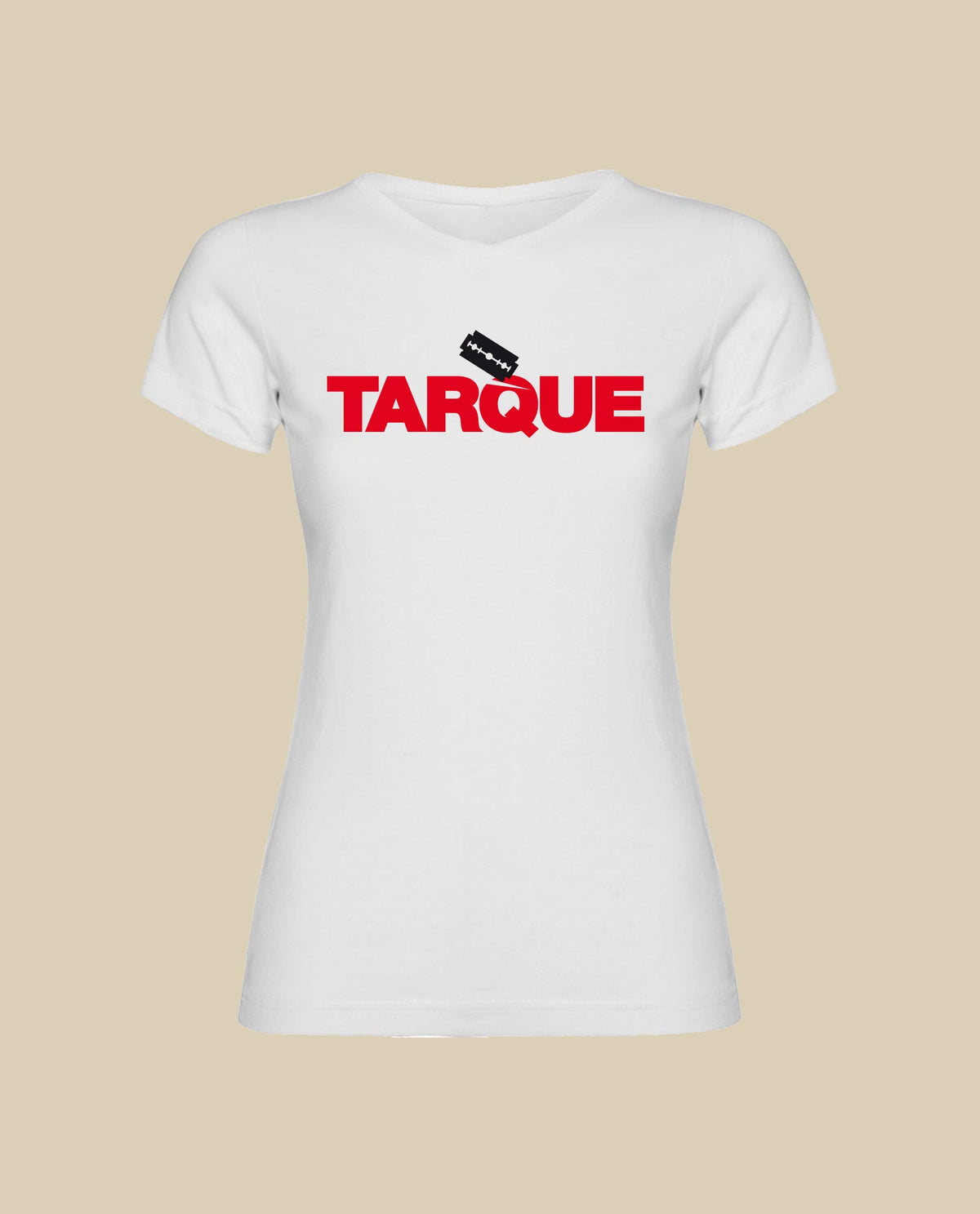 Tarque - Camiseta "Logo" Blanca Mujer - D2fy · Rocktud - Tarque