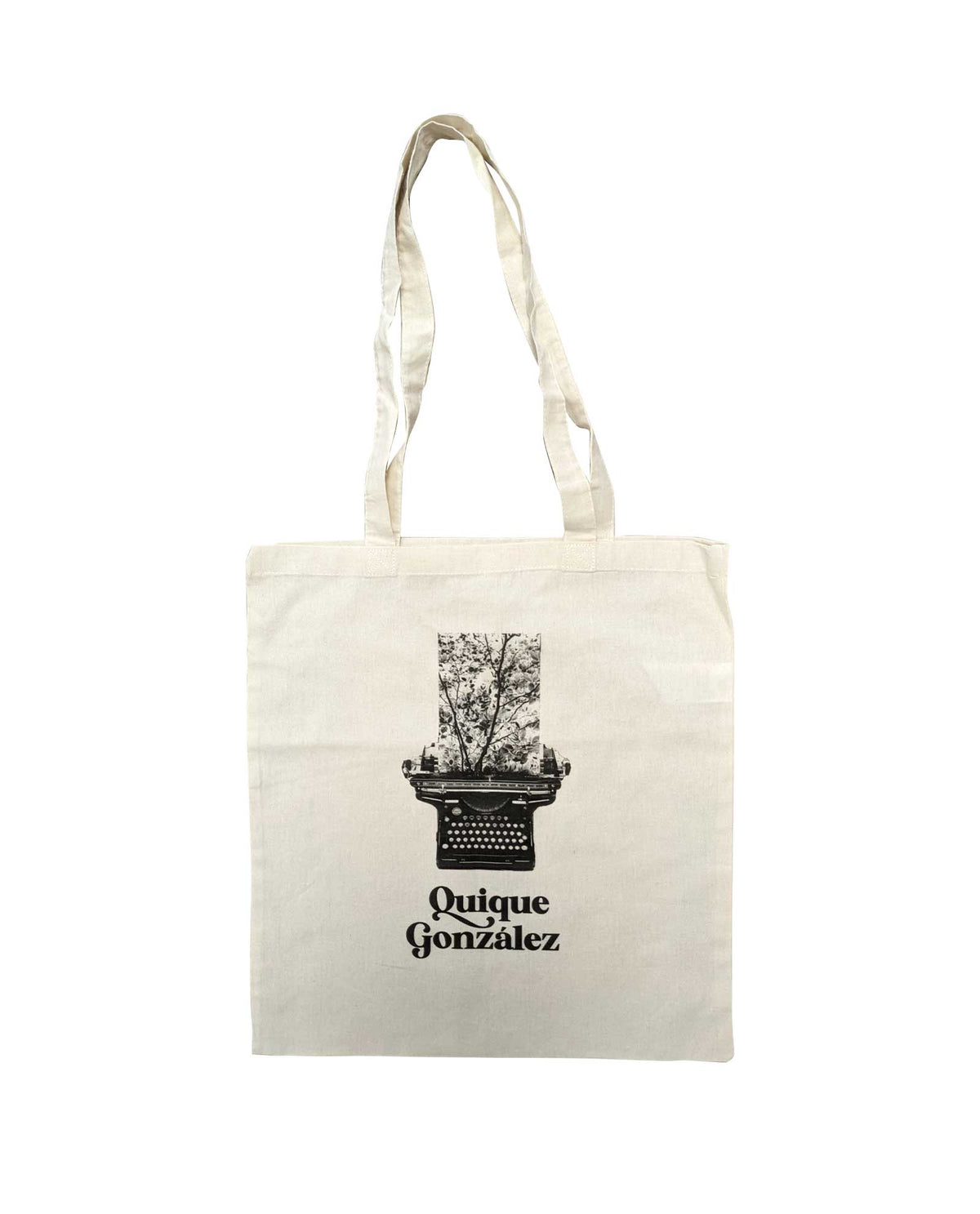 Tote Bag Máquina de escribir Blanca - Quique González - Rocktud - Quique González