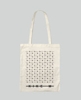 Tote Bag "Puñales" Blanca - KIKE M - Rocktud - Metales Preciosos