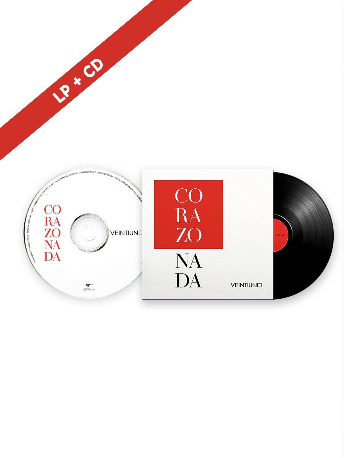 Veintiuno - Edición LP + CD "Corazonada" - Rocktud - Veintiuno
