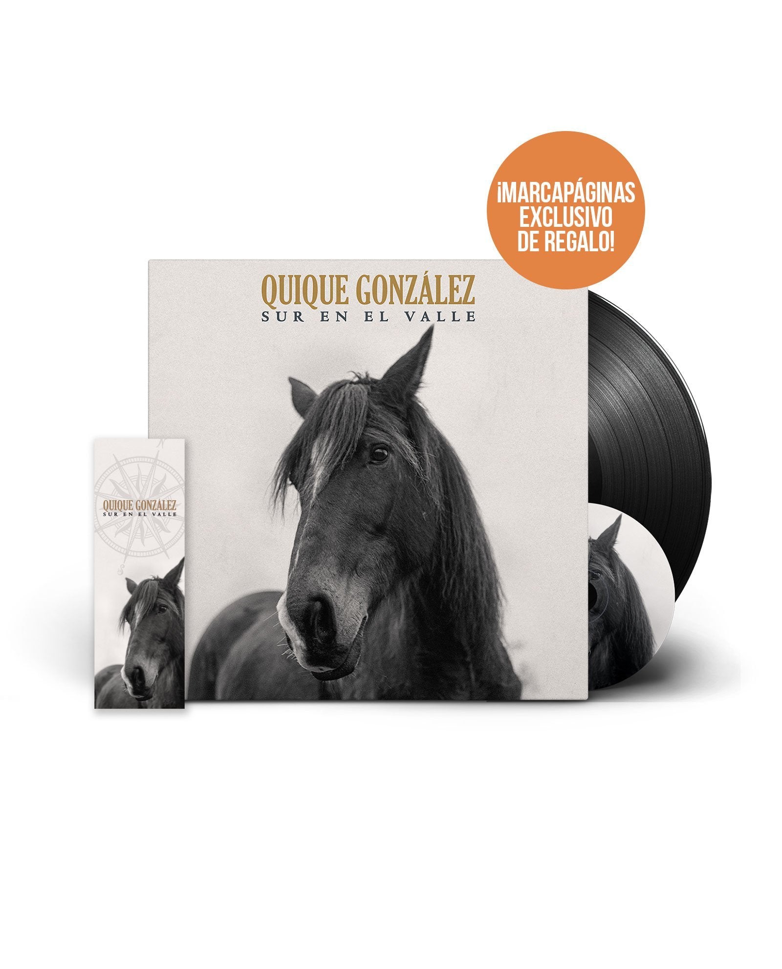 VINILO 12" + CD SUR EN EL VALLE + MARCAPÁGINAS EXCLUSIVO DE REGALO - Quique González - Rocktud - Quique González